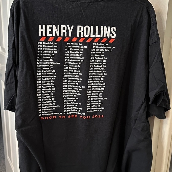 Henry Rollins Tour T-Shirt sz 3XL - Picture 2 of 3